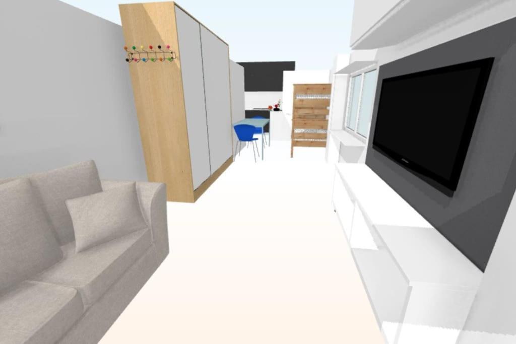 Apartamento Brigh Loft Dishwaser Surfers&nomads *